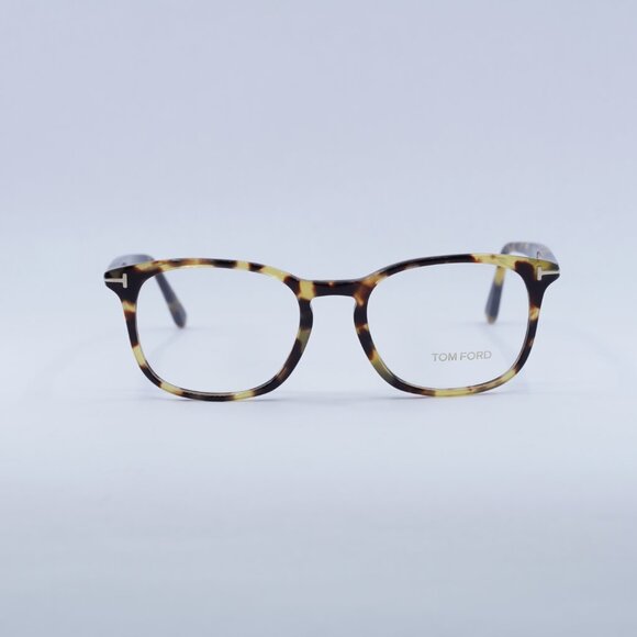 Tom Ford FT5505 053 Eyeglasses Havana 52mm Square Frame - Picture 3 of 11
